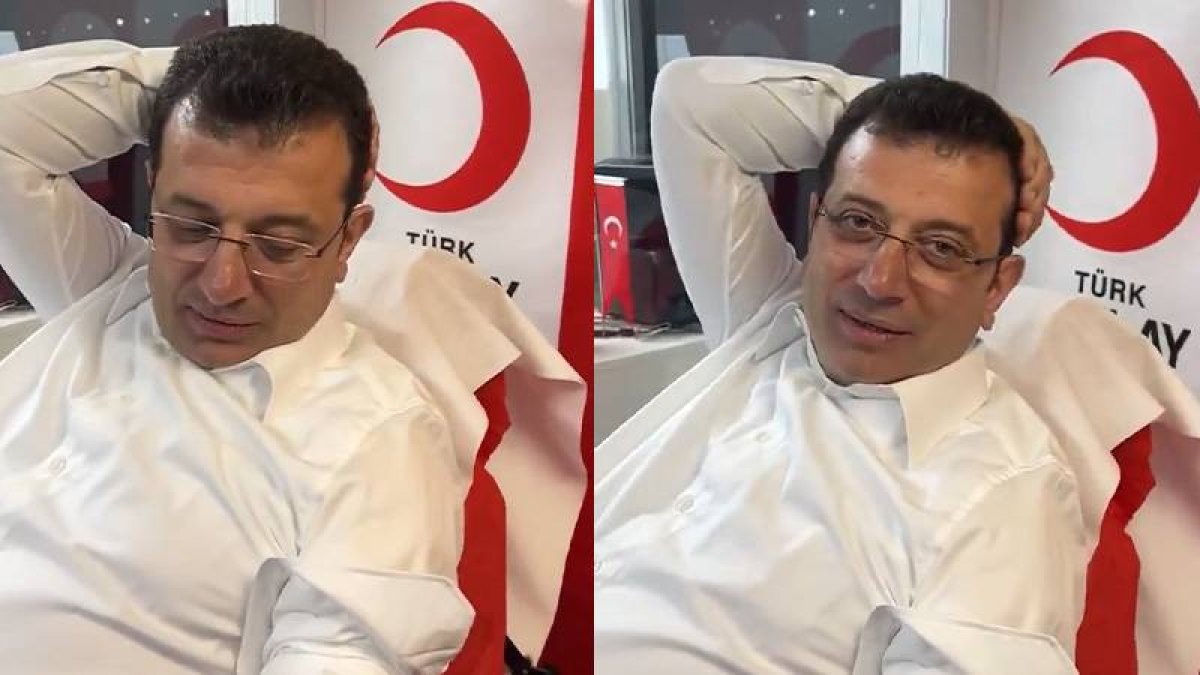 İmamoğlu Kızılay'a kan bağışında bulundu