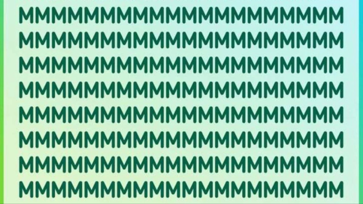 İnsanları deliye çeviren zeka bulmacası! Gizli N harfini 11 saniyede bulanların IQ seviyesi en az 140 çıkıyor!