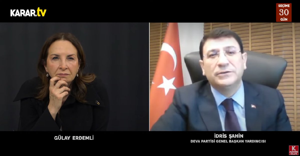 DEVA Partili İdris Şahin: AK Parti'den kopan oyların birinci tercihi Millet İttifakı