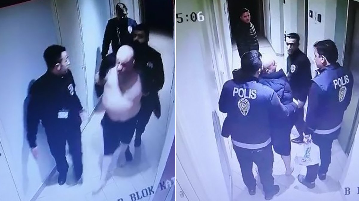 Polis kılığında gasp kamerada: Ağzına silah doğrultup, kelepçeleyip kaçırdılar