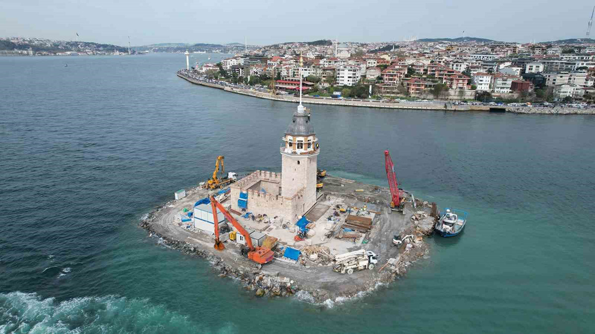 Kız Kulesi’nin restorasyonunda sona yaklaşıldı