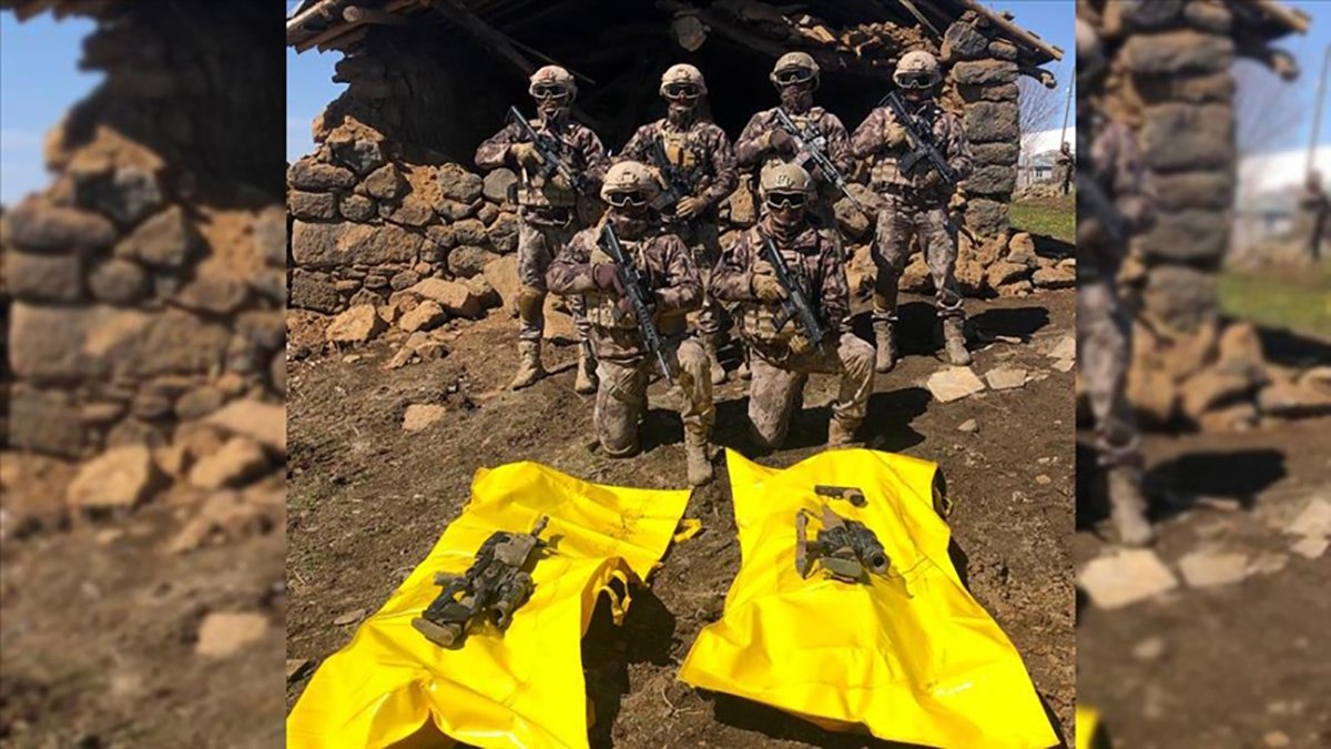 Van'da 1'i mavi kategoride yer alan 2 terörist etkisiz