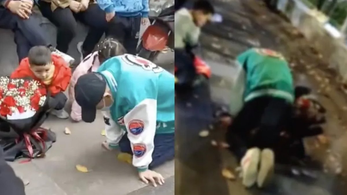 Yağmur yağdı, umursamadı; 21 saat boyunca hareketsiz bekleyen adamın derdi buymuş...