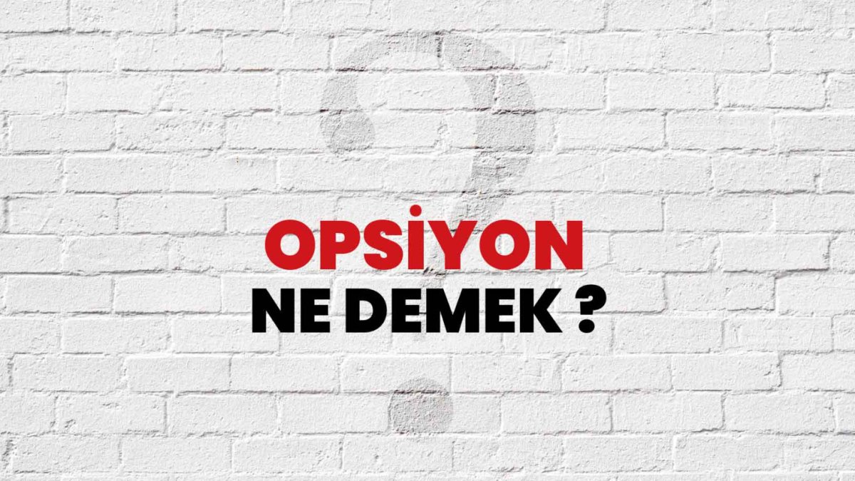 Opsiyon Nedir?