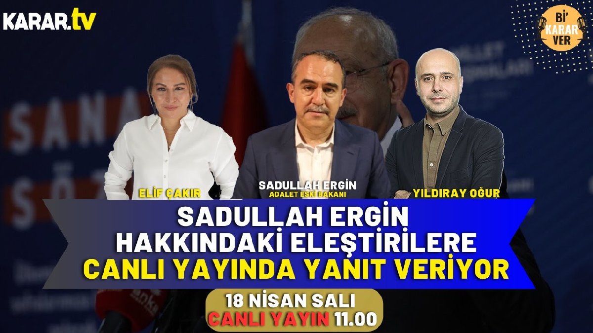 Bi' Karar Ver programında Sadullah Ergin konuştu