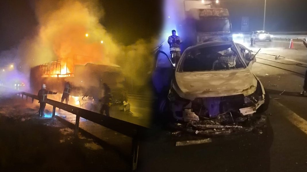 Bayram buruk başladı: TIR ile otomobilin çarpıştığı kazada bir aile yok oldu