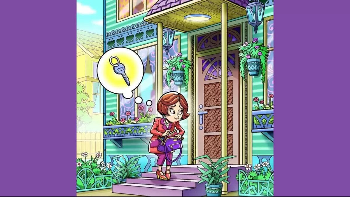 Resimdeki kadının kayıp anahtarlarını 5 saniyede bulanların IQ seviyesi en az 140 çıkıyor! Şimdi zekanı test et