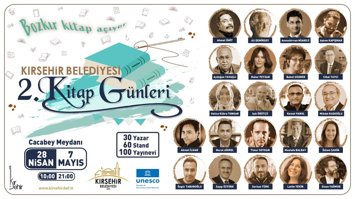 Kırşehir Belediyesi 2. Kitap Günleri cuma günü başlıyor!