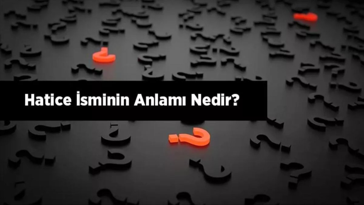 Hatice İsmi ve Anlamı