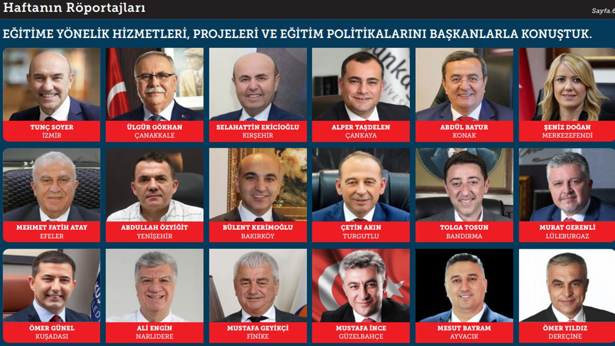 Başkan Ekicioğlu, "Eğitime Yönelik Hizmetler, Projeler ve Eğitim Politikaları" konulu röportajda soruları yanıtladı