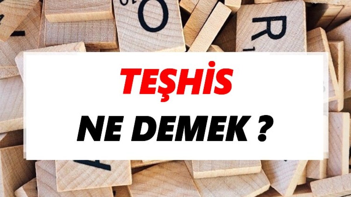 Teşhis Nedir?