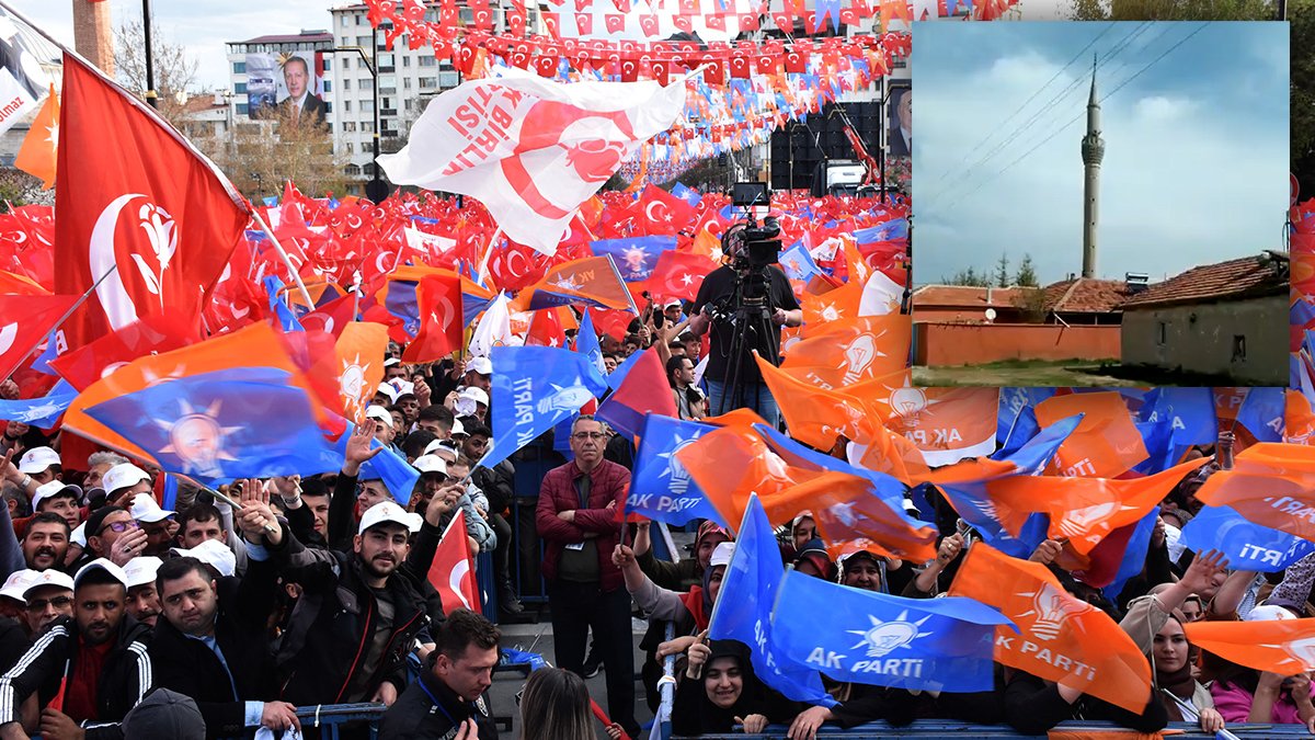 Cami hoparlöründen AK Parti mitingine çağrı: Sosyal medyada tepki çekti