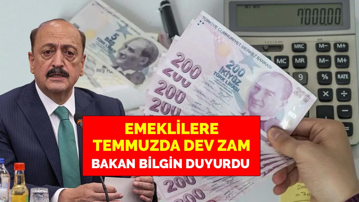 7500 lira maaş alan emekliler yaşadı! Bakan Bilgin temmuzda yapılacak zammı canlı yayında duyurdu