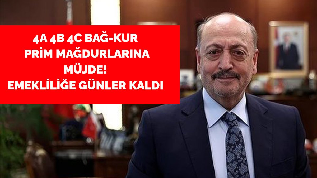 Prim mağduru 4A 4B 4C Bağ-Kur'lara müjde!  Emeklilikte primler eşitleniyor