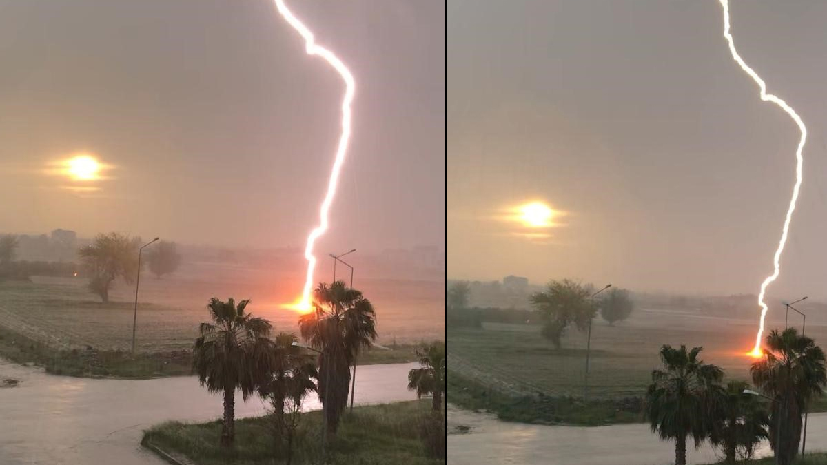 Tüyler ürperten görüntü! Vatandaşlar korkuyla kaydetti