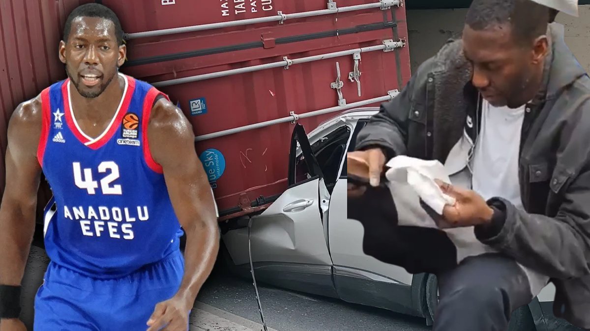 İstanbul'da korkutan kaza: Anadolu Efesli oyuncu hastaneye kaldırıldı