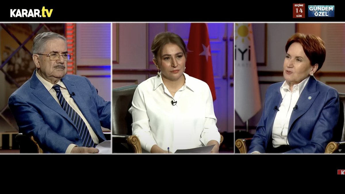 İYİ Parti Genel Başkanı Meral Akşener KARAR TV'de: İkinci tura kalsa bile Kılıçdaroğlu kazanacak
