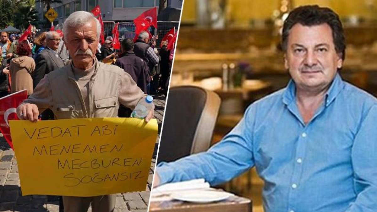 Vedat Milor'dan soğan paylaşımı: Menemen siyasi diskura bir şekilde dahil oluyor