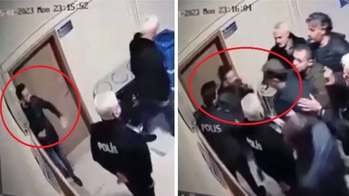 AK Partili başkanın yumruk attığı polis memuru darp raporu almış