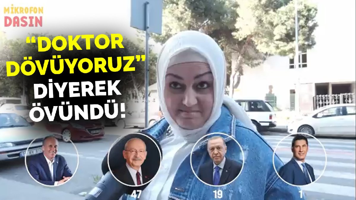 Sokak röportajında mikrofon uzatılan kadından akıl almaz sözler: "Şimdi doktor dövüyoruz" diye övündü!