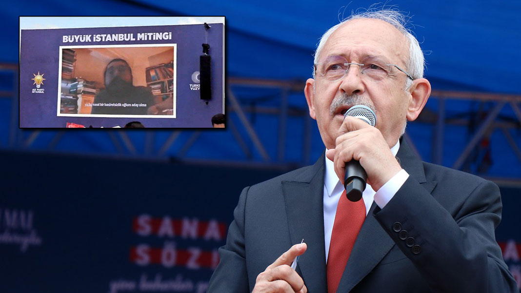 AK Parti mitinginde paylaşılan videoya Kılıçdaroğlu'ndan tepki: Hiç kimse kendisine kötü bir şey demesin