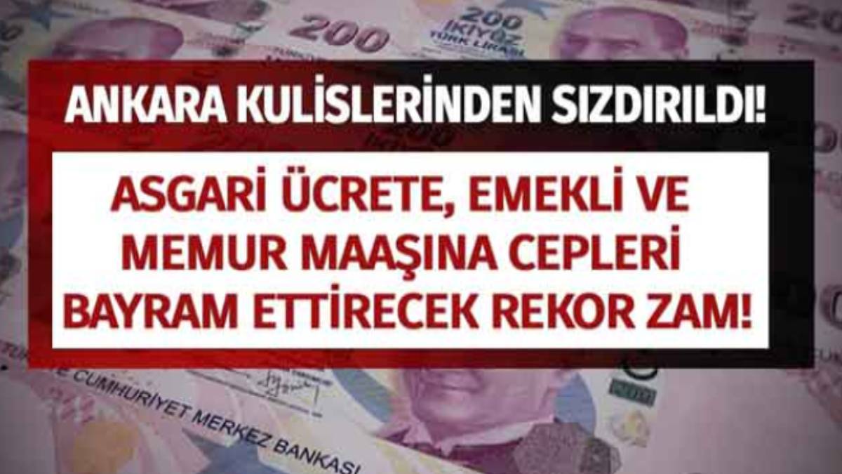Asgari ücret ve emekli maaşına rekor zam! Bugüne kadar böylesi görülmedi: Milyonlar bayram etti