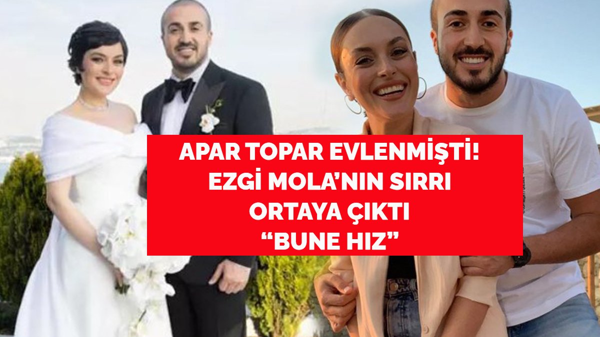 2 günlük evli Ezgi Mola'nın sırrı ortaya çıktı! Apar topar evlenmişti