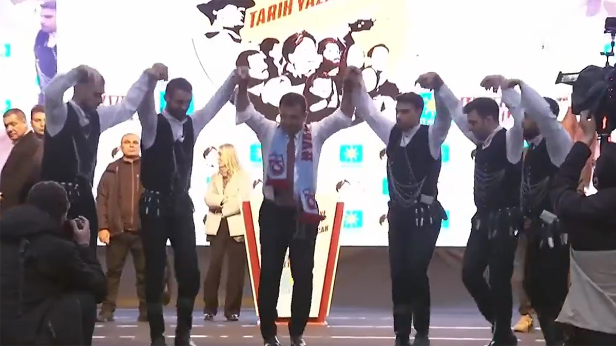 İmamoğlu Trabzon'da horon tepti