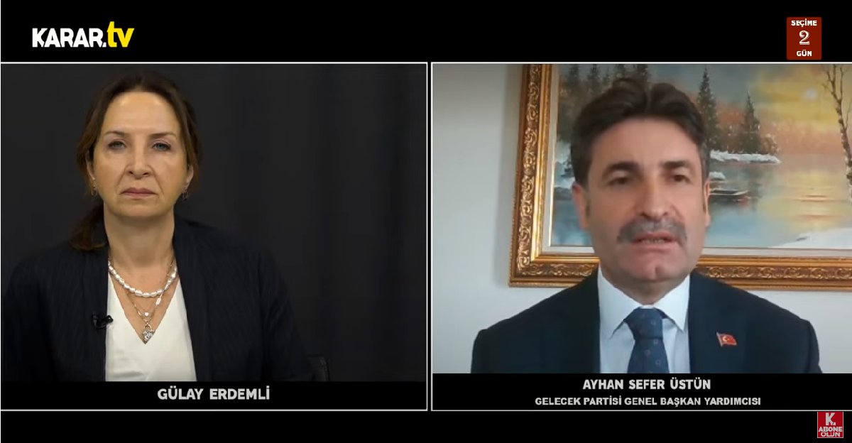 Gelecek Partili Üstün: İktidara maliyeden 2 milyara yakın bir seçim yardımı yapıldı