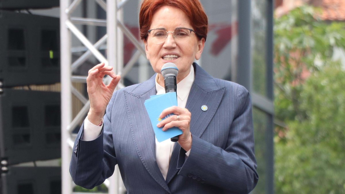 Akşener Millet İttifakı'nın son mitinginde konuştu: Bugün gördüm ki Recep Bey vedalaşıyor