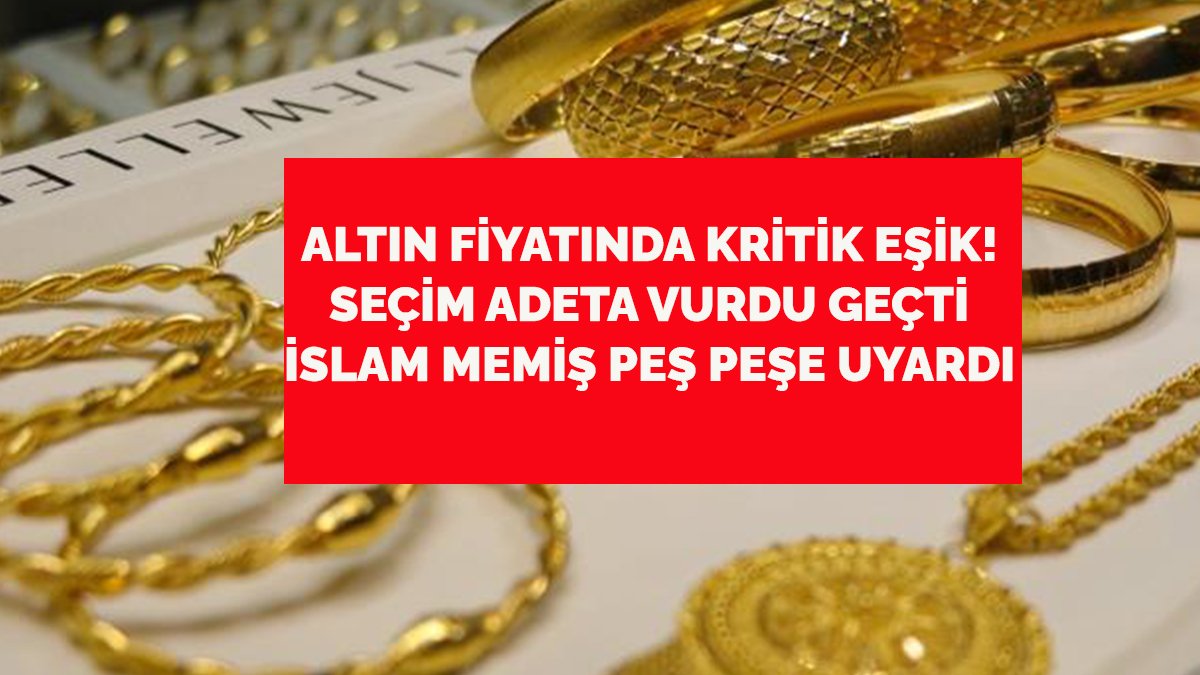 Altın fiyatında kritik eşik!  İslam Memiş Elinde altın olana yalvardı! Büyük zarar edeceksiniz