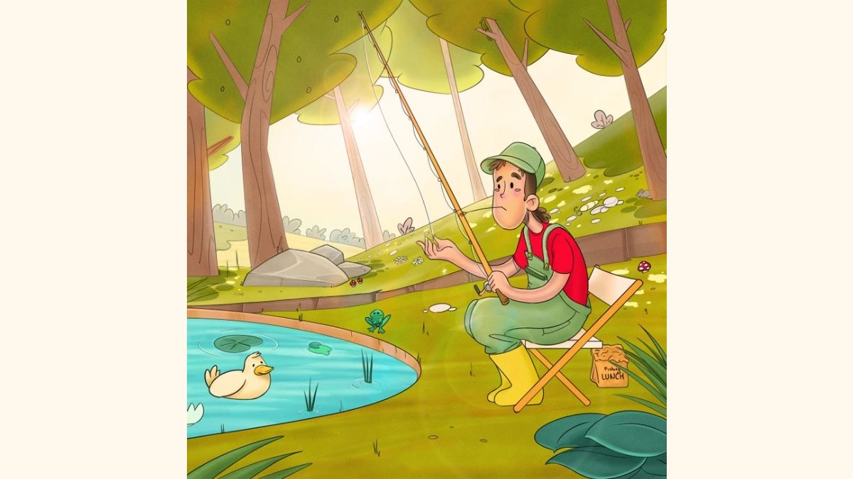 Balıkçının kayıp kancasını 6 saniyede bulabilirsen senden zekisi yok! Sadece en keskin gözlü insanlar bulabiliyor!