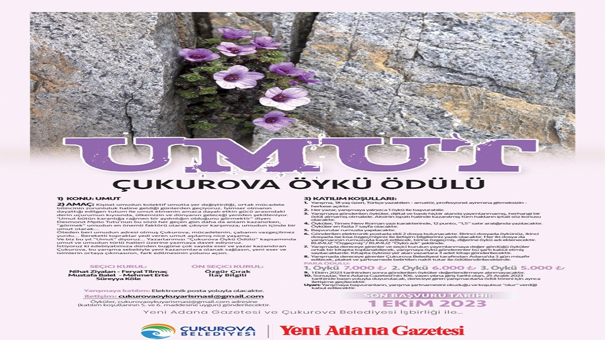 “Umut” öyküleri yarışacak