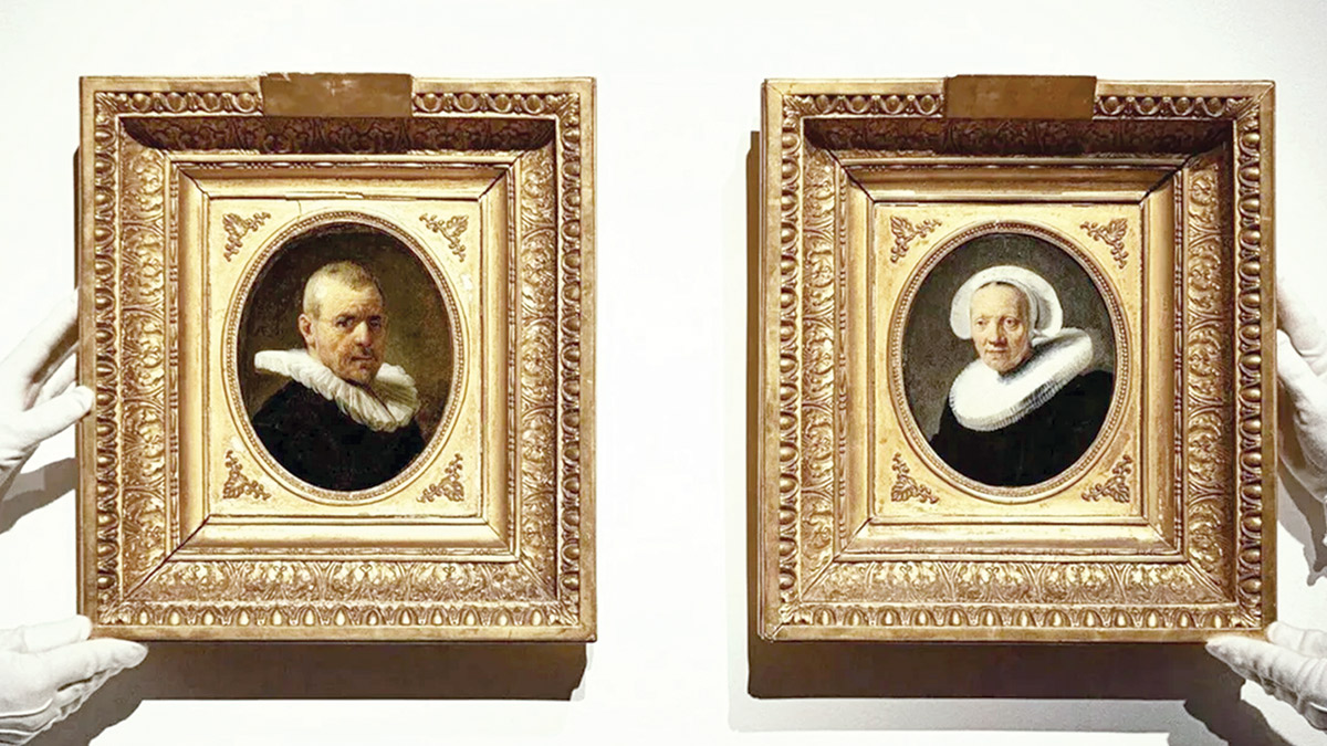 Rembrandt imzalı minyatür portreler keşfedildi