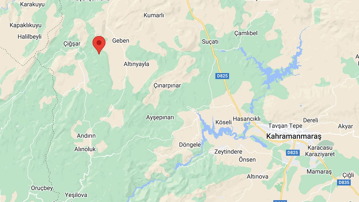 Kahramanmaraş'ta 3.8 büyüklüğünde deprem | Son depremler
