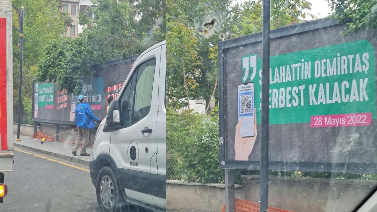 Sokaklarda yine aynı afişler