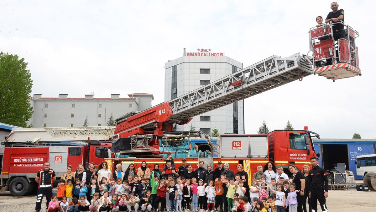 Bozüyük’te miniklere yangın eğitimi