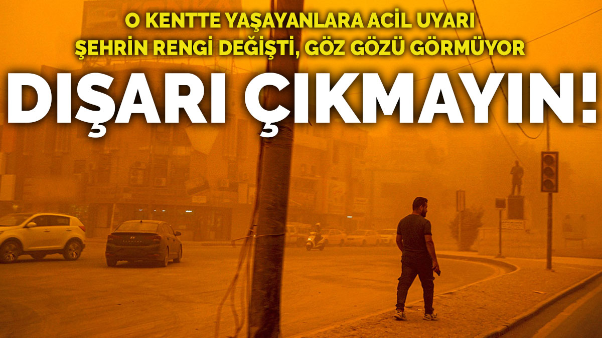 O kentte yaşayanlara acil uyarı: Dışarıya çıkmayın! Şehrin rengi bir anda değişti, göz gözü görmüyor!