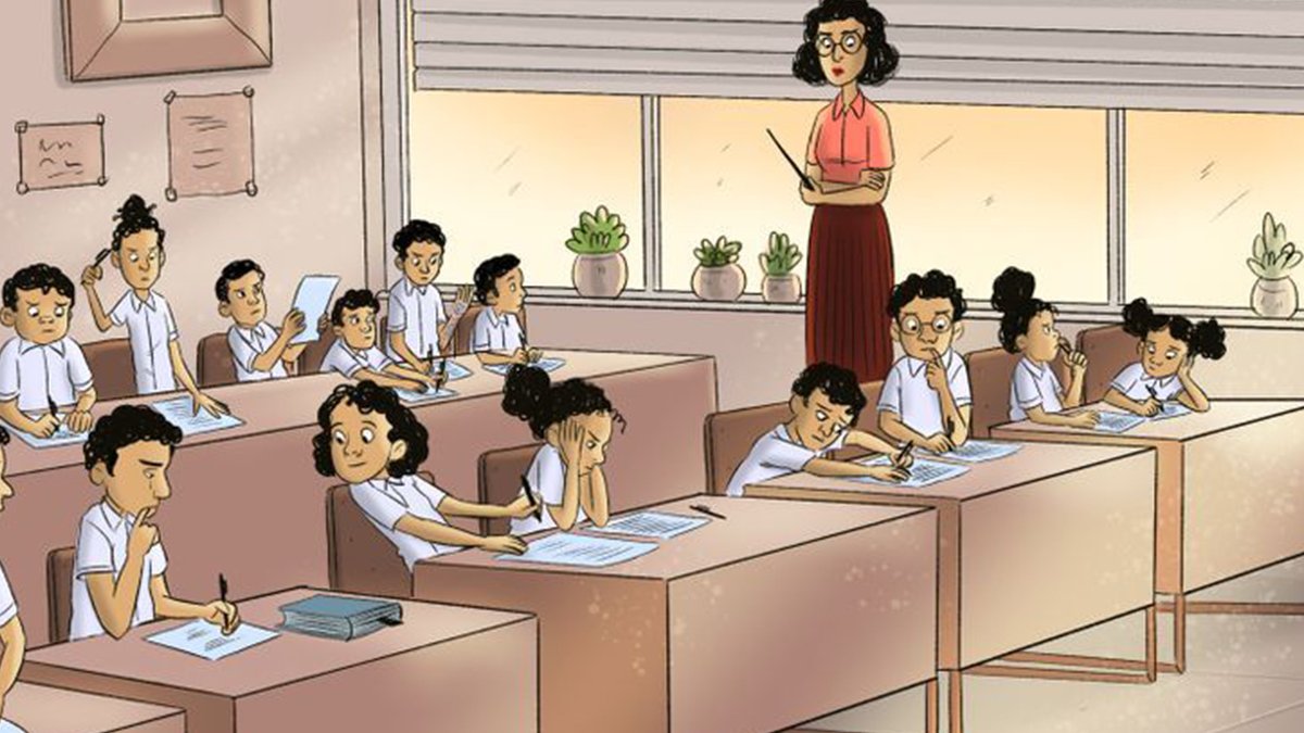 Kopya çeken öğrenciyi 5 saniyede bulabilirsen gerçek bir zekisin demektir! Sadece keskin gözlü olanlar bulabiliyor!