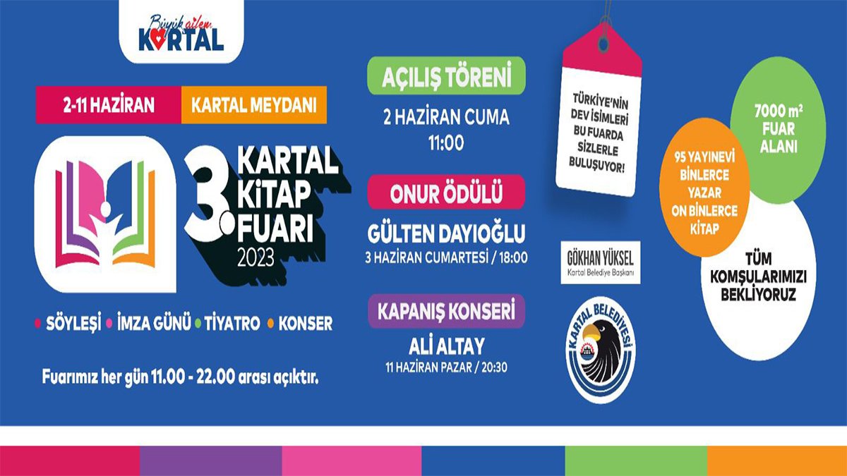 Kartal Kitap Fuarı 3. kez kapılarını açıyor