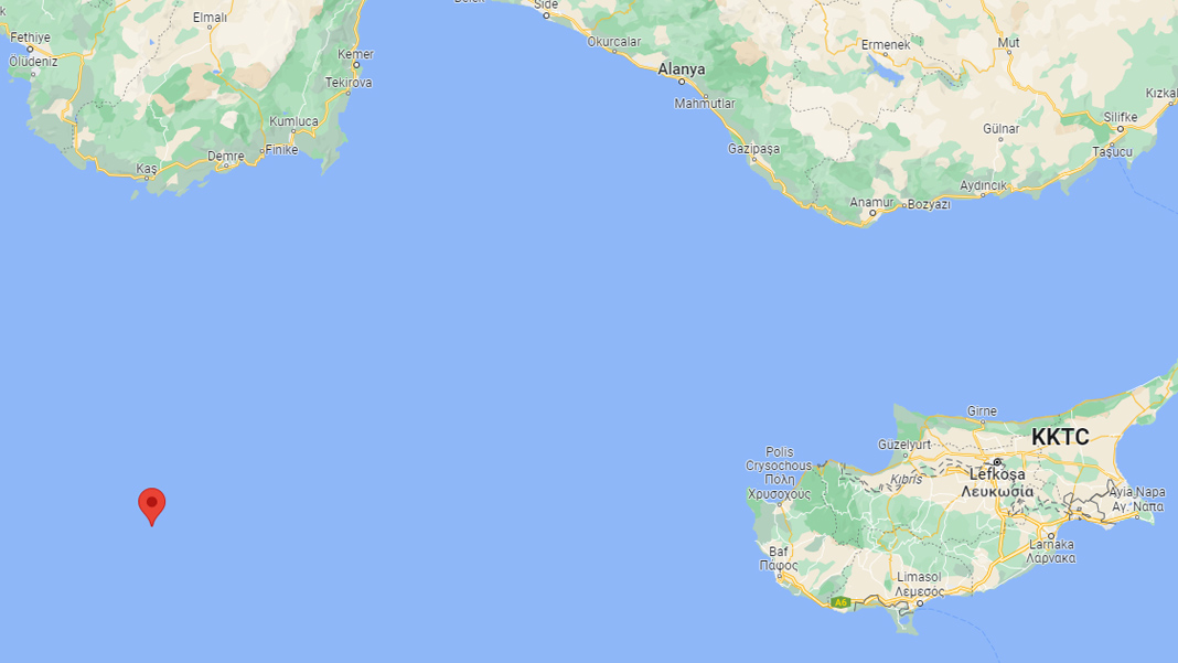 Kıbrıs açıklarında deprem