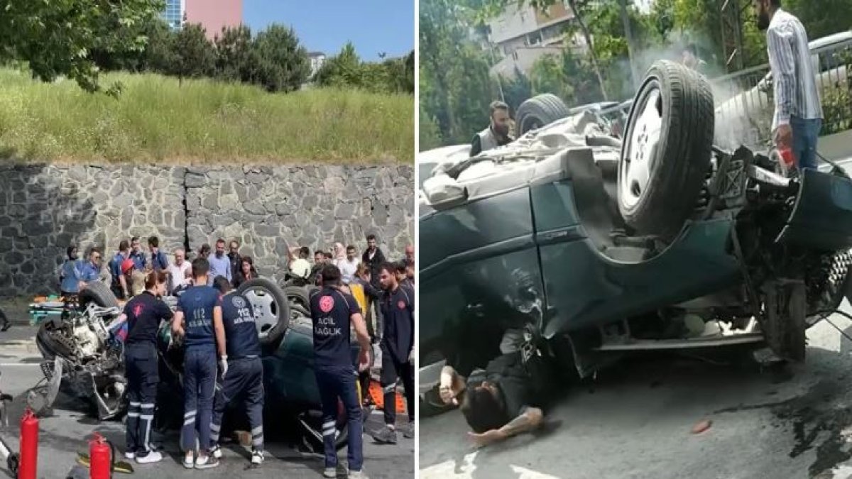 İstanbul'da feci kaza: 2'si ağır 5 yaralı