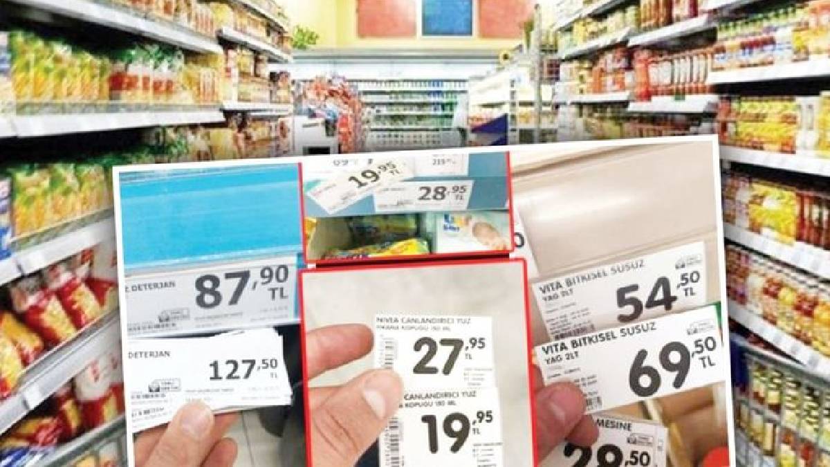 Bu fiyatları görmeden sakın almayın! Etiket fiyatları değiştirildi! Süt 17 TL, Pirinç 40 TL, Kaşar 32 TL…