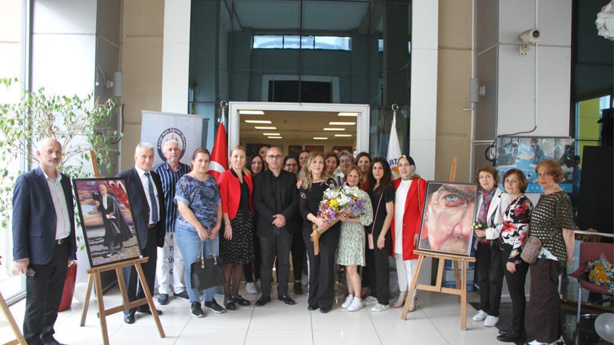 Soğanlık Kültür Merkezi, resme gönül veren sanatçıların sergisine ev sahipliği yaptı