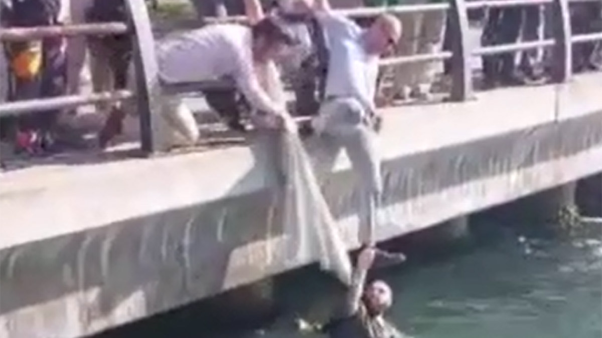 Üsküdar'da akılalmaz olay! Onlarca kişi bir çocuğu zor kurtardı