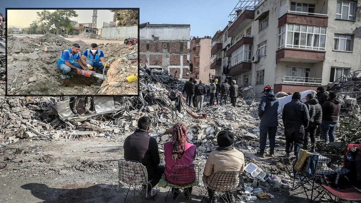 15 dakikalık test için 3 dakika yetti: Beton örneğinden deniz kumu çıktı