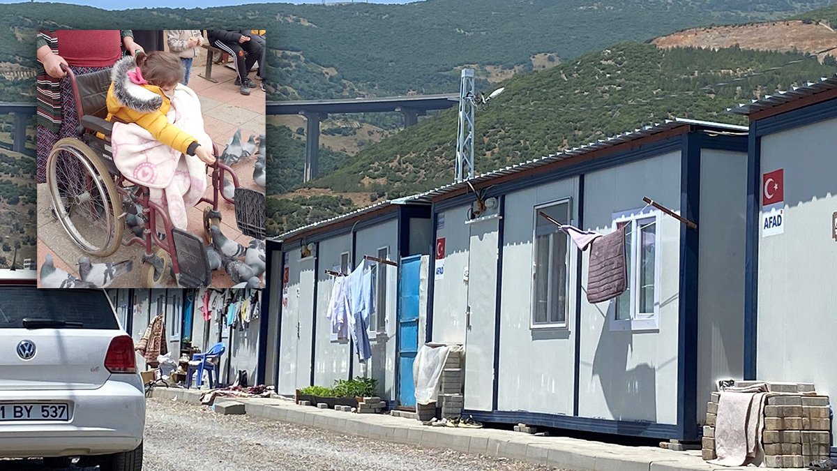 Konteyner kentte yaşayan çocuğun tekerlekli sandalyesini çaldılar