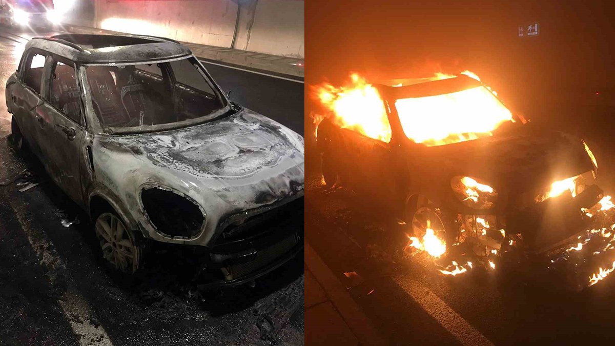 Zigana Tüneli trafiğe kapatıldı: Otomobil bir anda alev topuna döndü