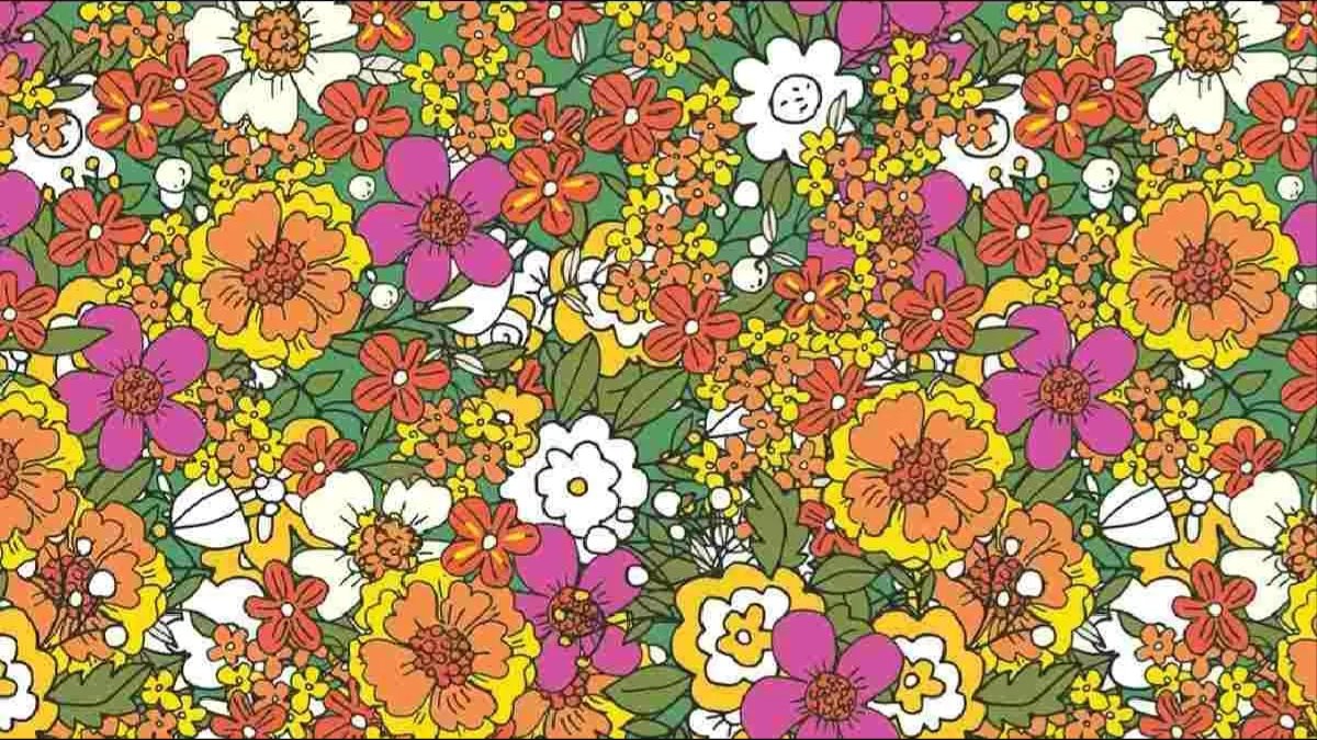 Çiçeklerin arasındaki gizli kelebeği kimse bulamıyor! Sadece IQ seviyesi 130'un üstünde olanlar bulabiliyor!