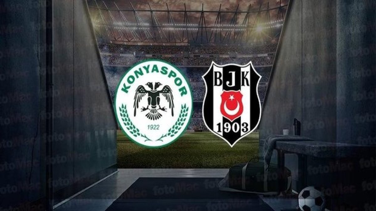 Son dakika Beşiktaş-Konyaspor maçının ilk 11'leri belli oldu